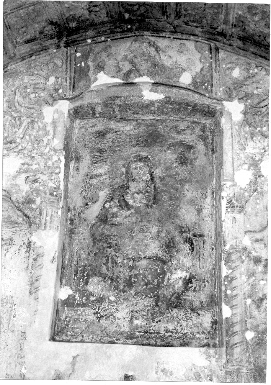 Madonna con Bambino in trono (dipinto, opera isolata) - ambito Italia meridionale (fine/inizio secc. XVII/ XVIII)