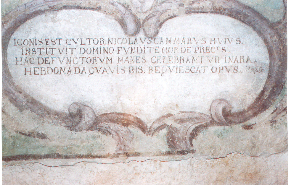 iscrizione (dipinto) - ambito Italia meridionale (metà sec. XVII)