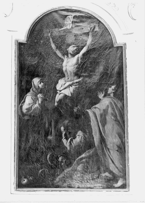Cristo crocifisso (dipinto) di Oliva Ferdinando (sec. XVIII)