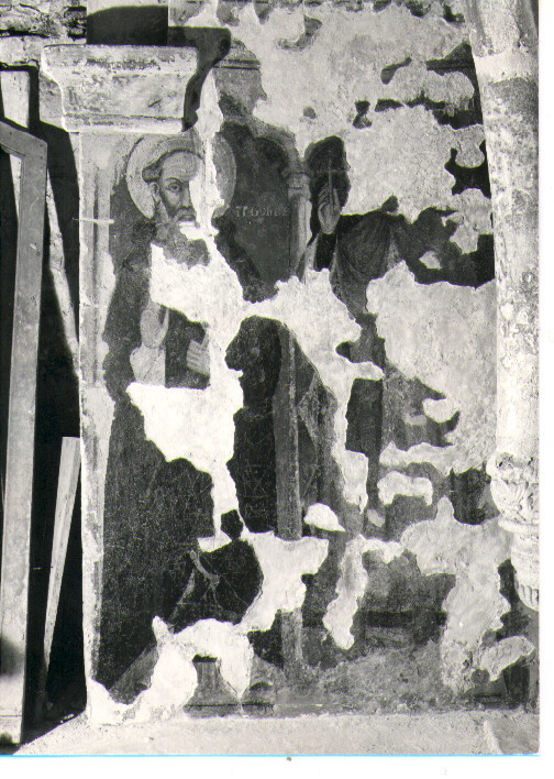 Sant'Antonio Abate; San Vito, Santi (dipinto, frammento) - bottega Italia meridionale (?) (prima metà sec. XIV)