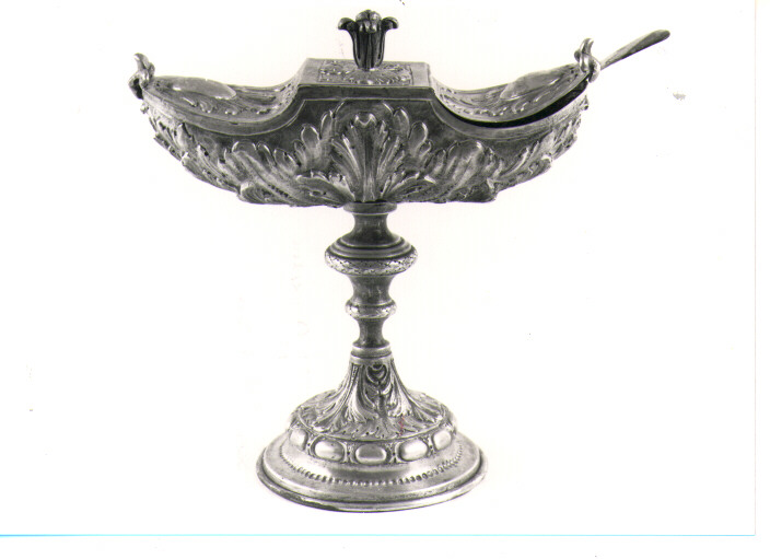 navicella portaincenso - bottega napoletana (fine sec. XVIII)