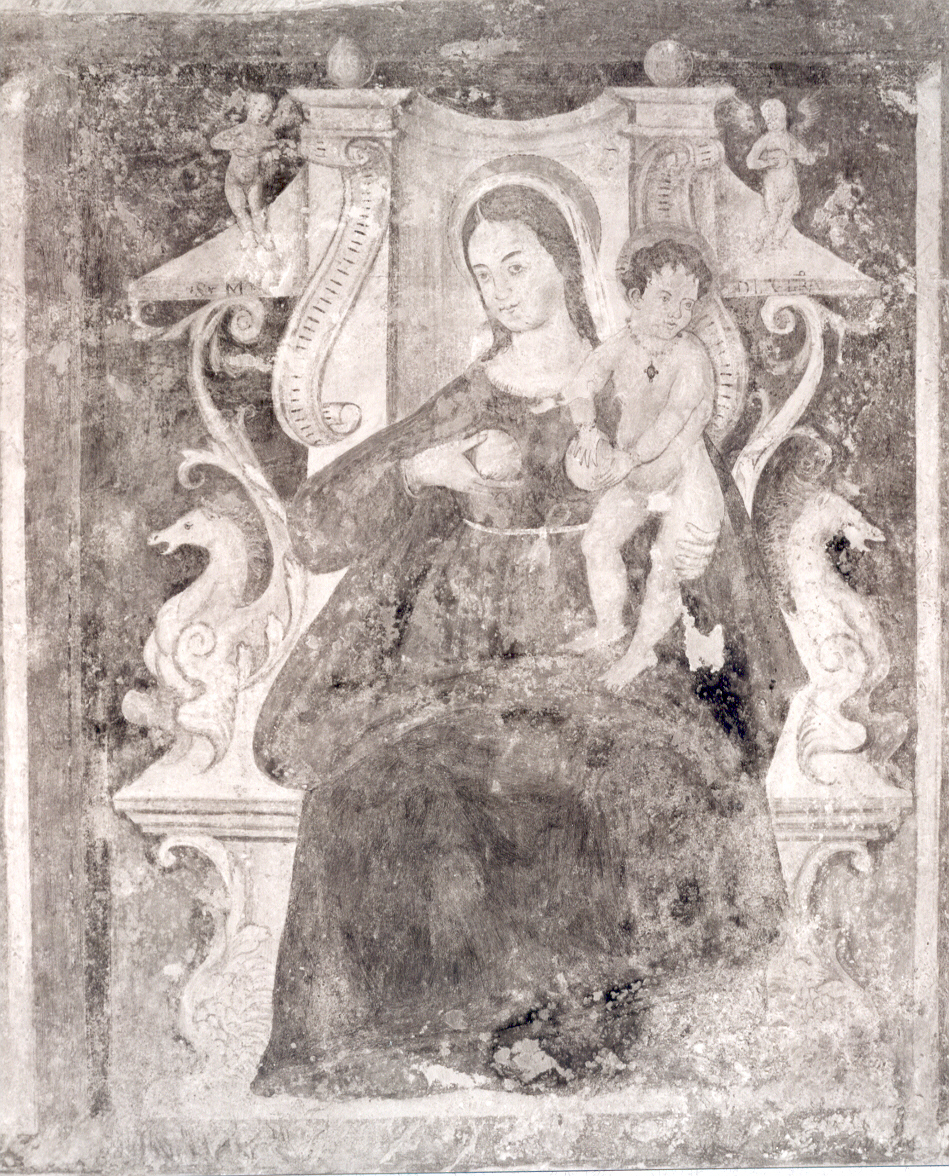Madonna delle Grazie, Madonna (dipinto) di Maestro del Polittico di S. Pietro Caveoso (attribuito) - ambito di Simone da Firenze (secondo quarto sec. XVI)