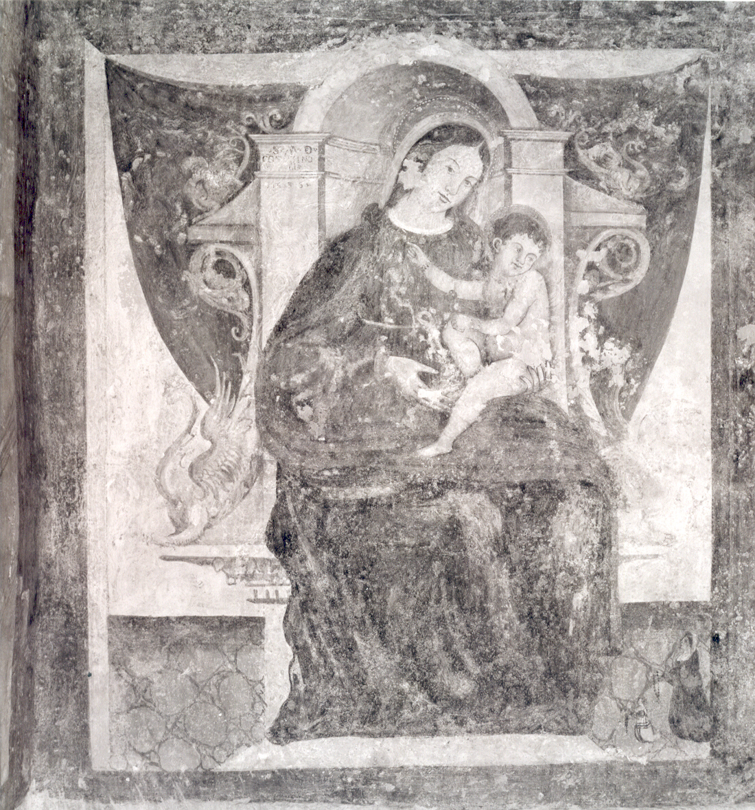Madonna di Costantinopoli (dipinto) di Maestro del Polittico di S. Pietro Caveoso (attribuito) - ambito di Simone da Firenze (secondo quarto sec. XVI)