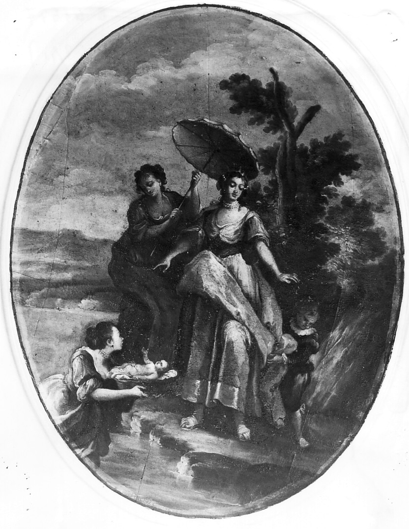 ritrovamento di Mosè (dipinto) di Carella Domenico Antonio (sec. XVIII)