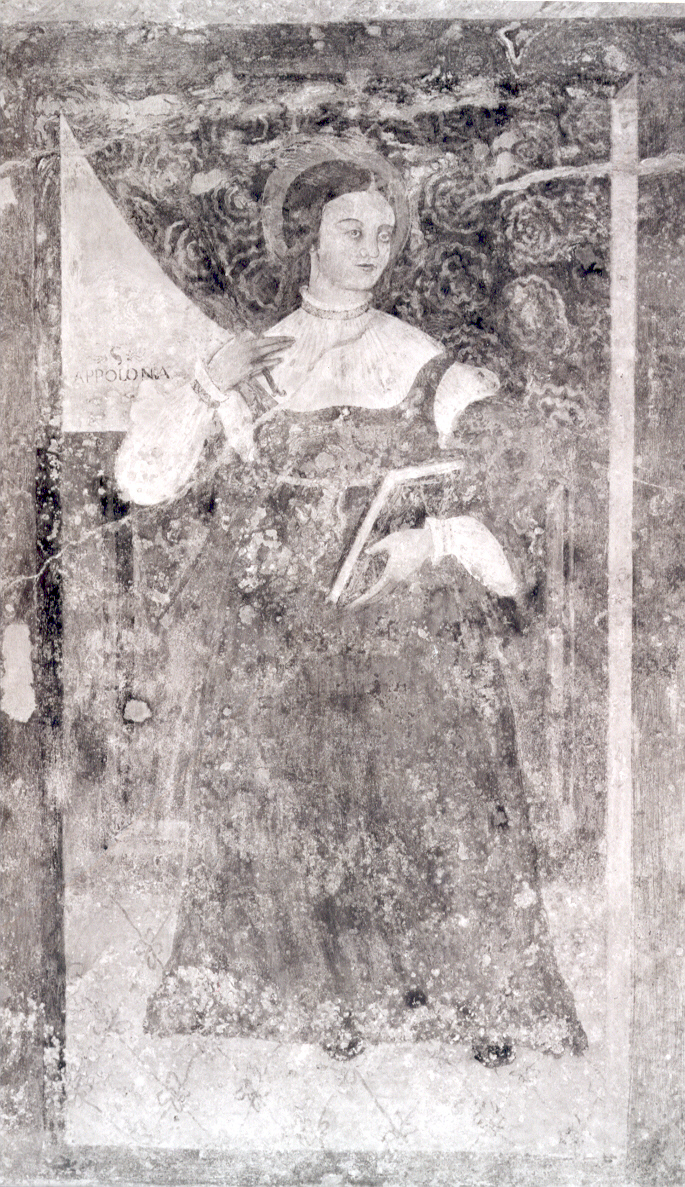Santa Apollonia (dipinto) di Maestro del Polittico di S. Pietro Caveoso (attribuito) (sec. XVI)