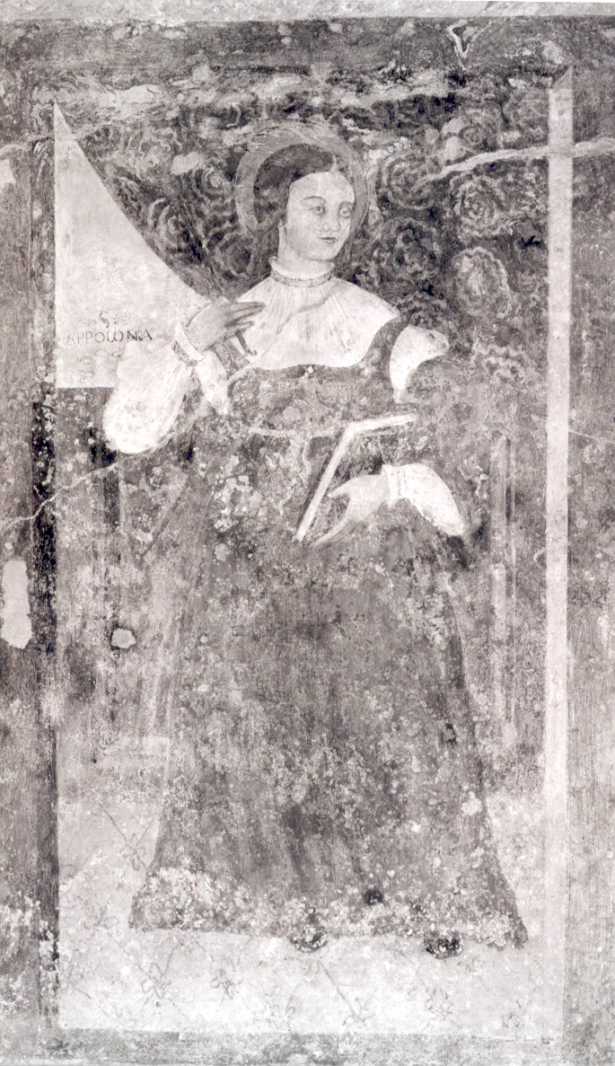 Santa Apollonia (dipinto) di Maestro del Polittico di S. Pietro Caveoso (attribuito) (sec. XVI)