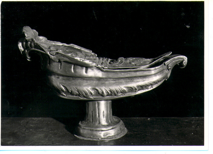 navicella portaincenso - a galeone - bottega napoletana (metà sec. XVIII)