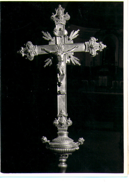 croce processionale - bottega napoletana (sec. XIX)