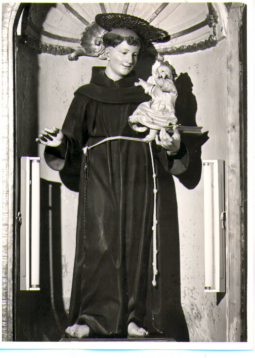 Sant'Antonio da Padova con il bambino (statua) - bottega Italia meridionale (prima metà sec. XIX)