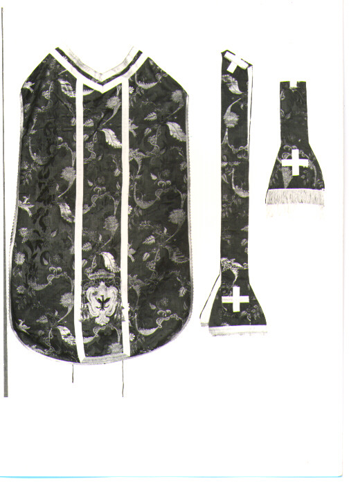 stola, elemento d'insieme - manifattura italiana (sec. XVIII)