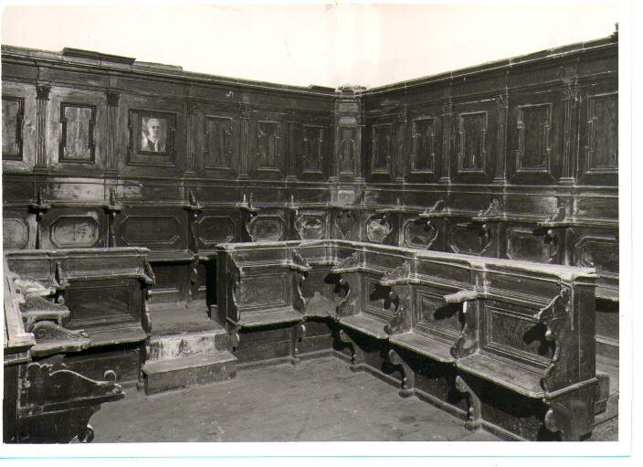 stalli del coro - bottega lucana (prima metà sec. XIX)