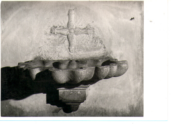 acquasantiera da parete - bottega Italia meridionale (fine sec. XVIII)