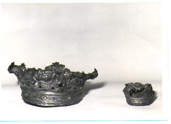 corona da statua, serie - bottega napoletana (sec. XVIII)