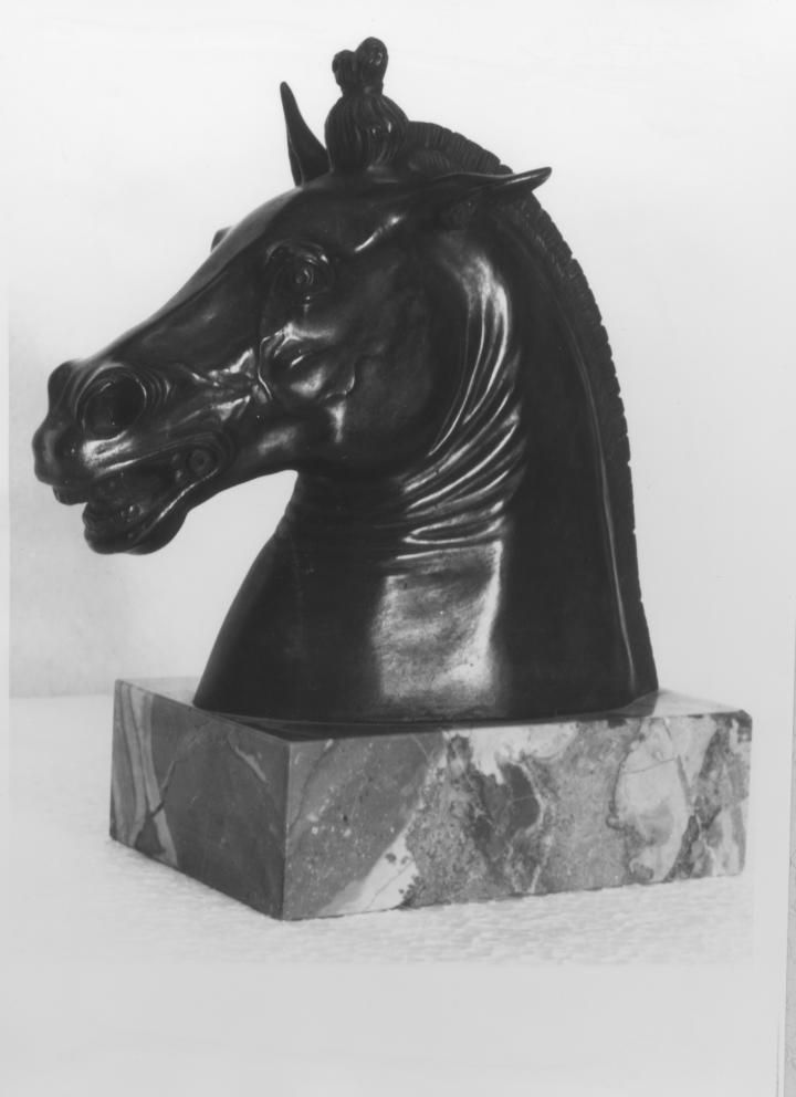 cavallo (scultura) - bottega Italia meridionale (fine sec. XIX)