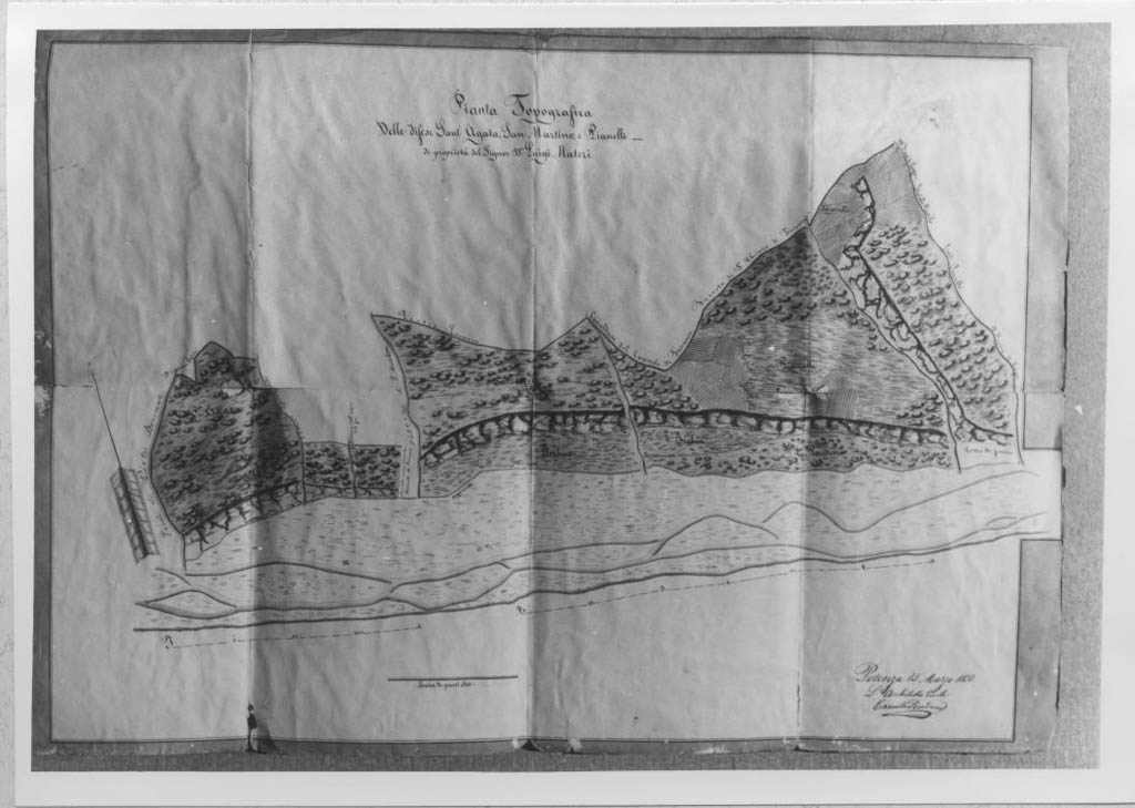 pianta topografica - ambito Italia meridionale (sec. XIX)