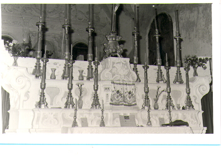 servizio d'altare, insieme - bottega Italia meridionale (prima metà sec. XVIII)