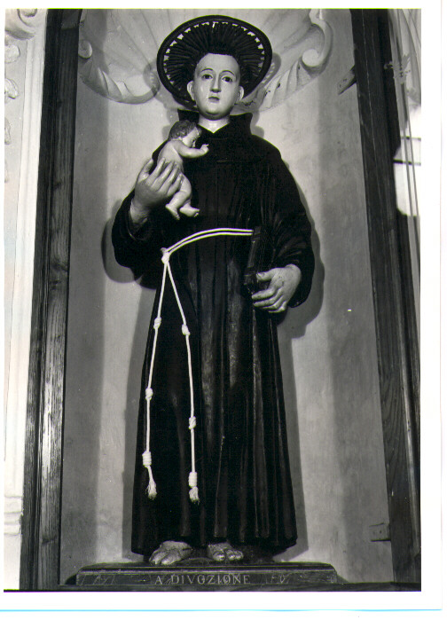 Sant'Antonio da Padova con il bambino (statua) - bottega Italia meridionale (fine/inizio secc. XIX/ XX)