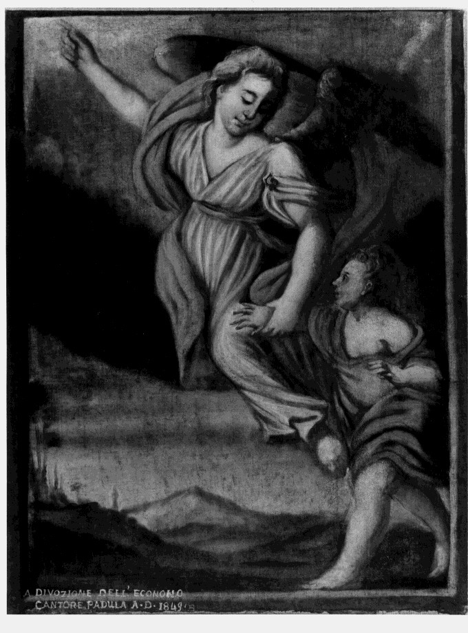 angelo custode (dipinto) - ambito Italia meridionale (sec. XIX)