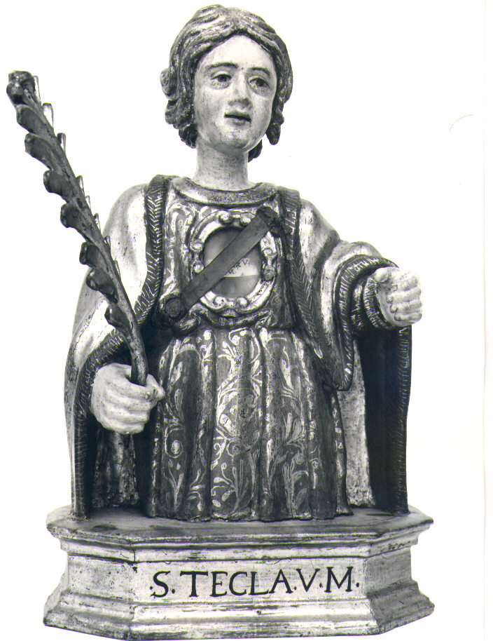 Santa Tecla (reliquiario - a busto) - bottega Italia meridionale (sec. XVII)