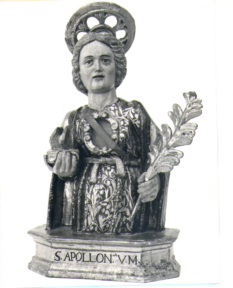 Santa Apollonia (reliquiario - a busto) - bottega Italia meridionale (sec. XVII)