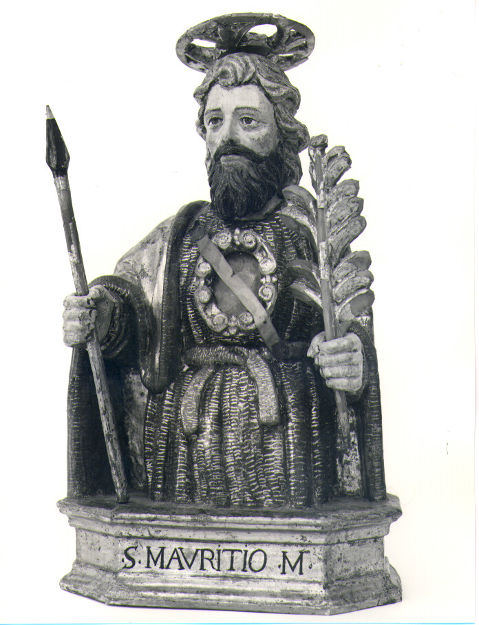 San Maurizio M (reliquiario - a busto) - bottega Italia meridionale (sec. XVII)
