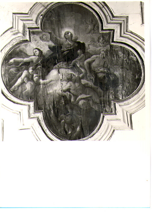 Madonna in gloria (dipinto) di Miglionico Antonio (attribuito) (prima metà sec. XVIII)