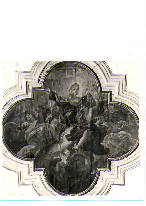 San Gennaro e angeli (dipinto) di Miglionico Antonio (attribuito) (prima metà sec. XVIII)