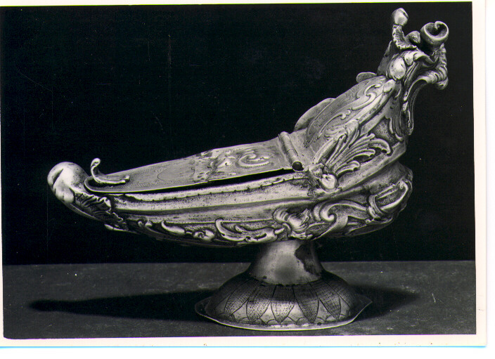 navicella portaincenso - bottega napoletana (sec. XVIII)