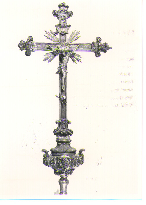 croce processionale - bottega napoletana (sec. XVIII)
