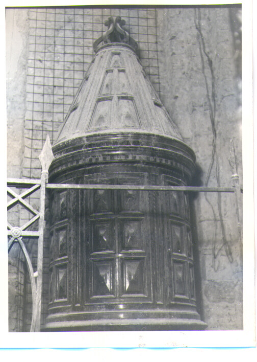 coperchio del fonte battesimale - bottega Italia meridionale (sec. XIX)