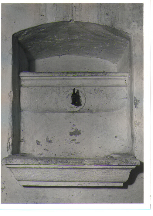 lavabo da sacrestia - bottega lucana (sec. XVIII)