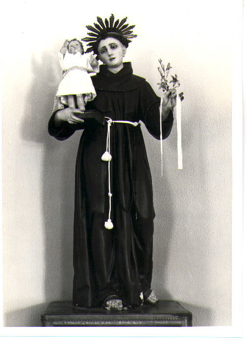 Sant'Antonio da Padova (statua) - bottega Italia meridionale (fine/inizio secc. XVIII/ XIX)