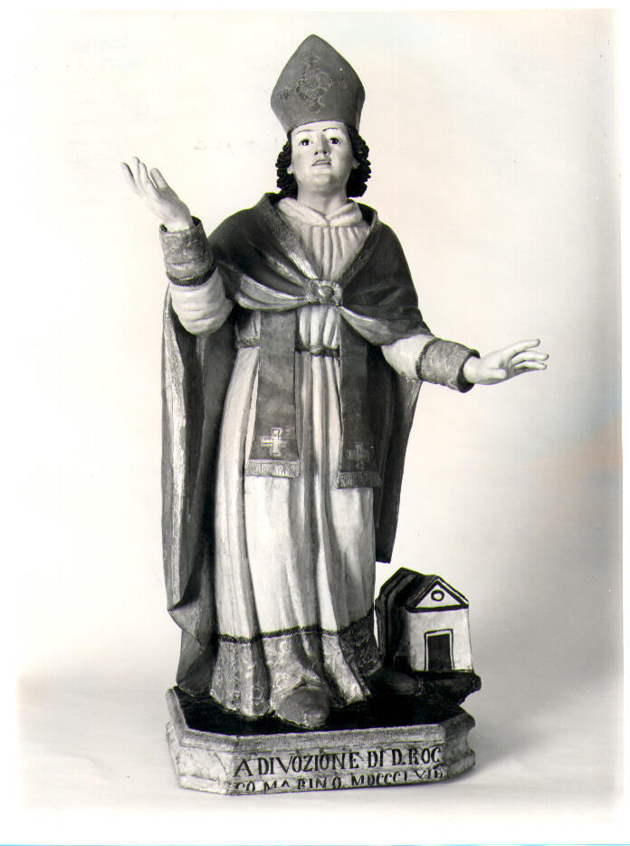 Santo Emidio vescovo (scultura) - bottega Italia meridionale (seconda metà sec. XIX)