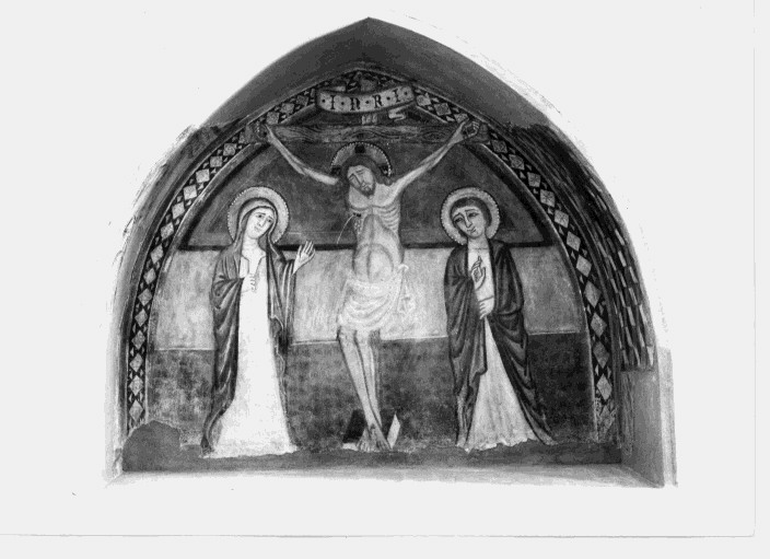 crocifissione di Cristo (dipinto) - ambito Italia meridionale (sec. XV)
