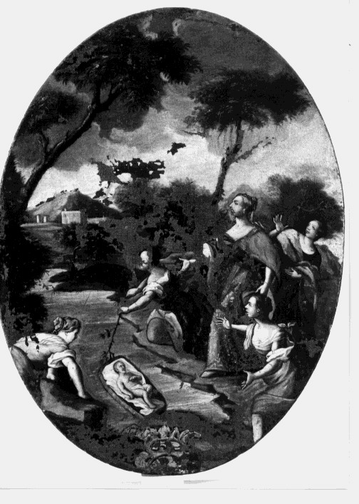 Mosè salvato dalle acque (dipinto) - ambito Italia meridionale (prima metà sec. XVIII)