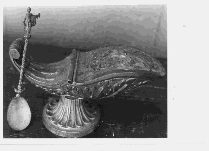 navicella portaincenso - a lucerna - bottega napoletana (metà sec. XIX)