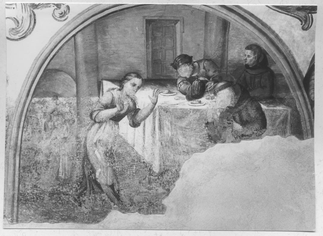 Sant'Antonio che trasforma il vino in sangue (dipinto) - ambito lucano (seconda metà sec. XVII)