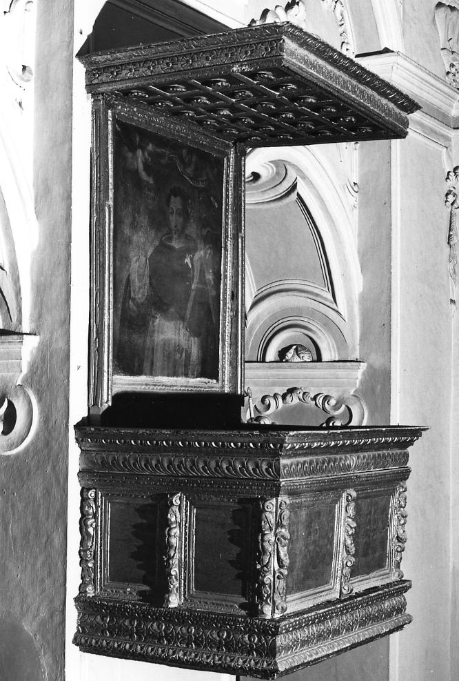 pulpito - bottega lucana (fine/inizio secc. XVI/ XVII)