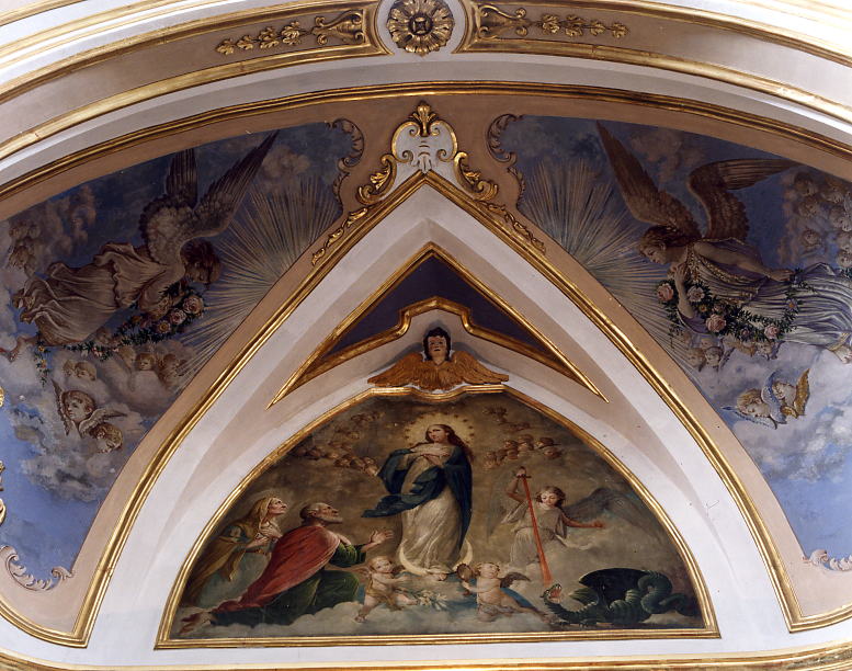 Madonna Immacolata e Santi (dipinto) di D'Antona Francesco Saverio (sec. XIX)