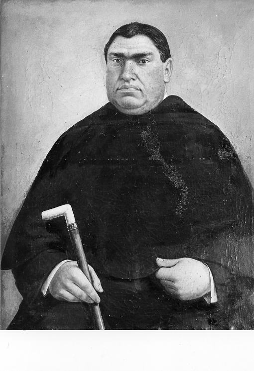 ritratto del rettore Felice Ruoppoli, ritratto di ecclesiastico (dipinto) di D'Antona Francesco Saverio (inizio sec. XX)