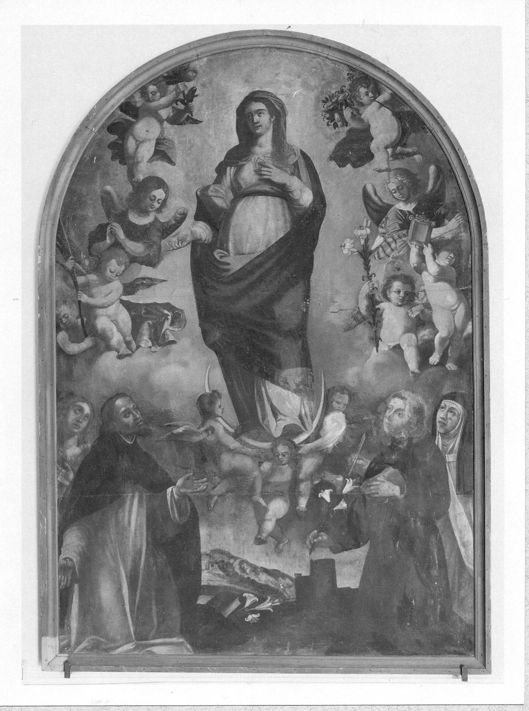 Madonna Immacolata e Santi (dipinto) - ambito Italia meridionale (secc. XVIII/ XIX)