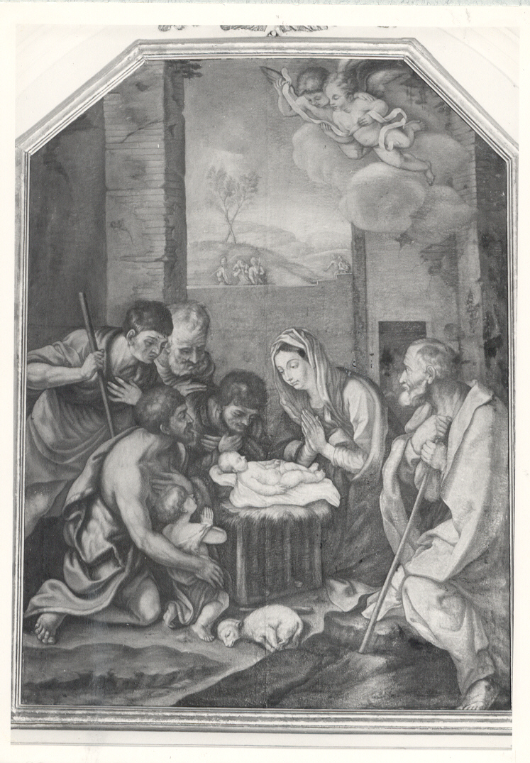adorazione dei pastori (dipinto) - ambito Italia meridionale (sec. XVIII)
