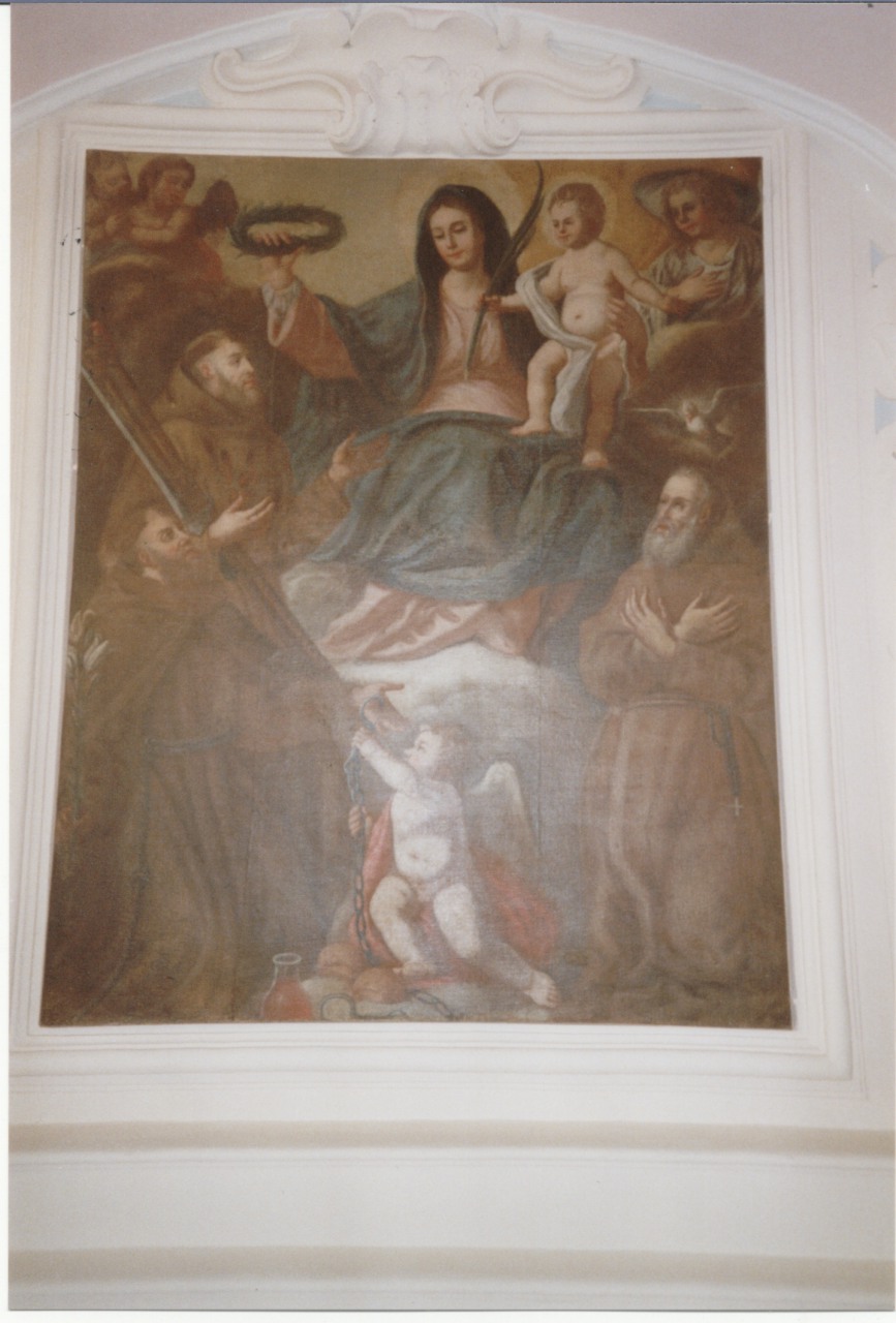 Madonna in gloria tra Santi martiri (dipinto) - ambito Italia meridionale (metà sec. XVII)