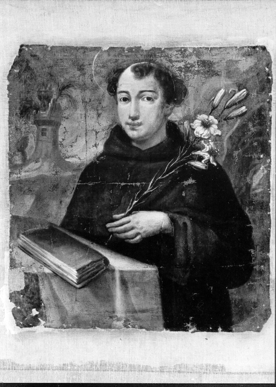 Sant'Antonio da Padova (pannello, elemento d'insieme) - ambito lucano (sec. XVIII)