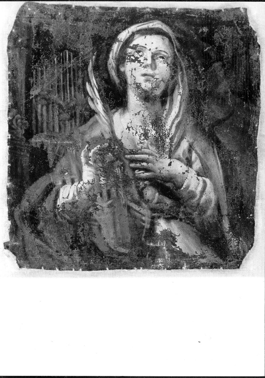 Santa martire (pannello, elemento d'insieme) - ambito lucano (sec. XVIII)