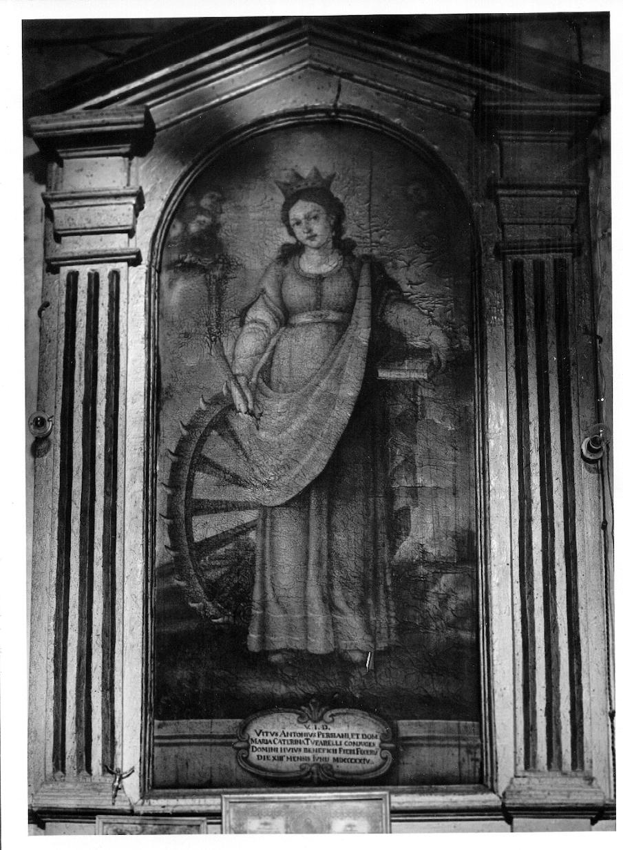 Santa Caterina alla ruota, Santa Caterina d'Alessandria (mostra d'altare) - ambito lucano (sec. XIX)