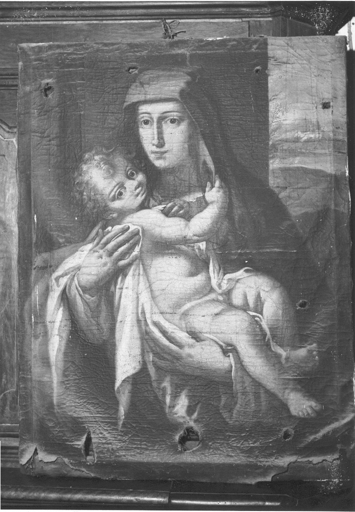 Madonna con Bambino (dipinto) - ambito Italia meridionale (seconda metà sec. XVIII)