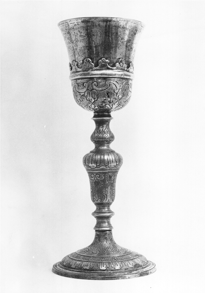 calice - bottega napoletana (fine/inizio secc. XVII/ XVIII)