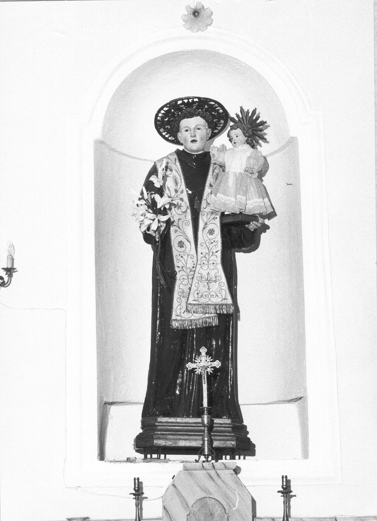 Sant'Antonio da Padova (statua) - bottega Italia meridionale (prima metà sec. XIX)