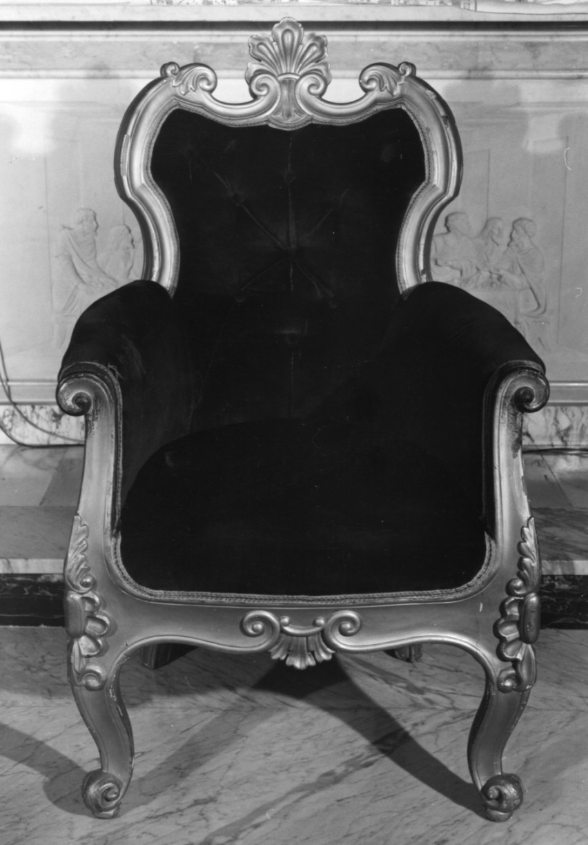 poltrona - bottega campana (prima metà sec. XX)